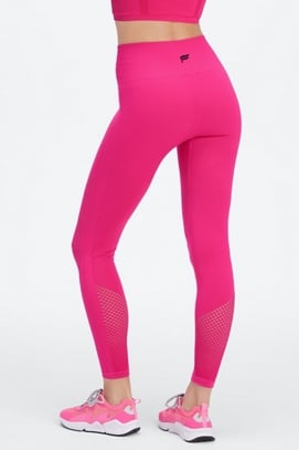 Fabletics Solid Pink Leggings Size L - 56% off