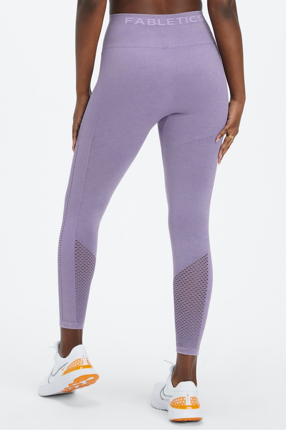 NUX Peloton Seamless Shapeshifter 7/8 Purple Pink Leggings High Waist M for  sale online