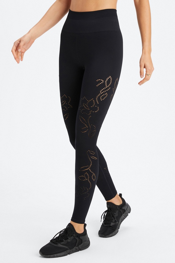 High Waisted Lace Seamless Legging