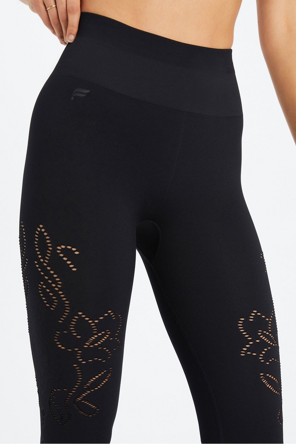 High-Waisted Seamless Lace-Up Legging - - Fabletics Canada