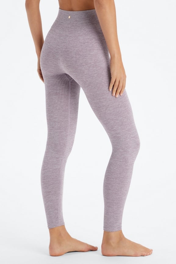 Laura Ethically Made Cable Knit Cotton Tights Gray -  Canada