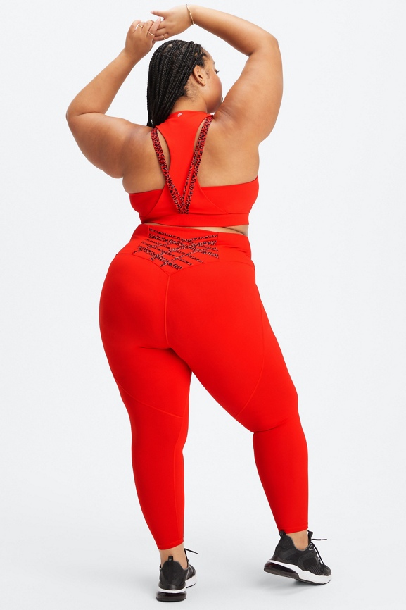 Fabletics, Pants & Jumpsuits, Fabletics Define Powerhold Highwaisted 78  Legging Electric Cherry Red Xxl