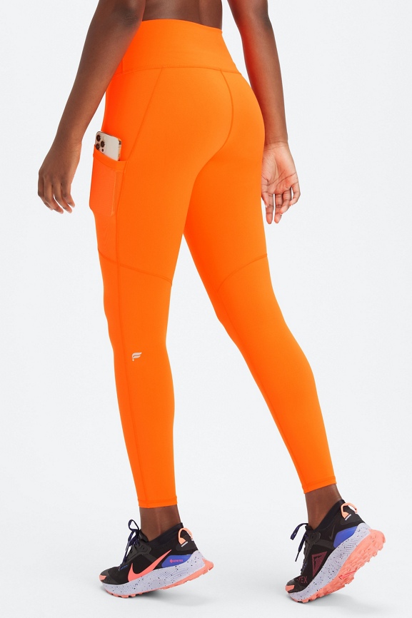 Nike Performance GO SHORT - Leggings - mantra orange/(black
