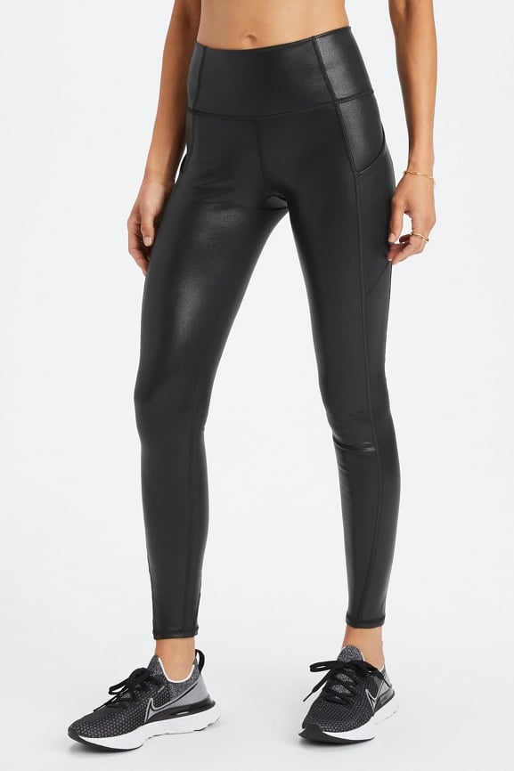 Fabletics High Waisted Solid Black Pureluxe Leggings – Eight Eleven Goods