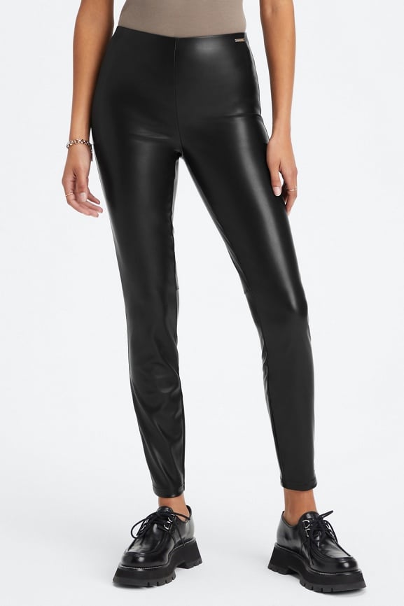 Vegan hot sale leather tights