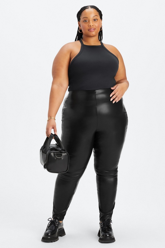 blanknyc] Women's Pull On Vegan Leather Legging, black, 24 at   Women's Clothing store
