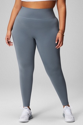 ADIOLI Solid Wide Waistband Leggings (Color : Light Grey, Size  : X-Small) : Clothing, Shoes & Jewelry