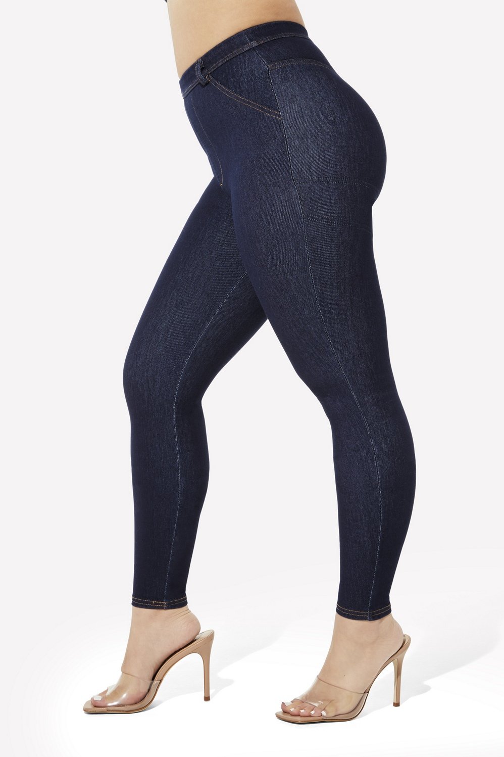$228 Diesel Women's Actyvista JoggJeans Division Skinny Leggings Dark Blue  23