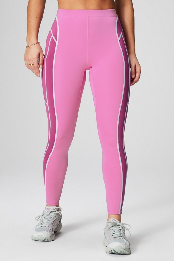 Fabletics Womens M Anywhere Motion365 High-Waisted Leggings Pink