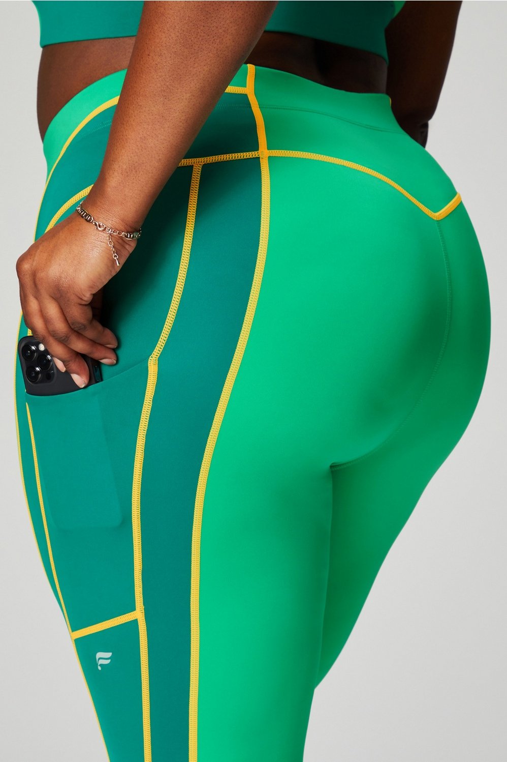 Fabletics High-Waisted Motion365® 7/8 Green Size L - $44 - From Clintonia