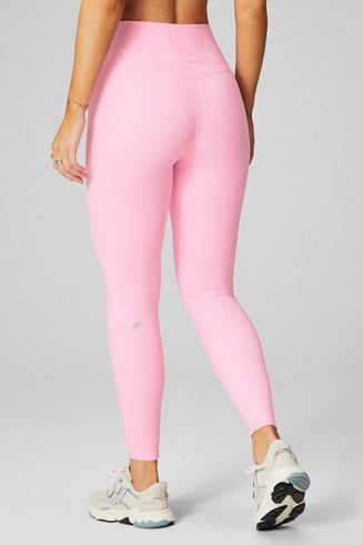 NWT Juicy Couture Sport Pink Pearl Foil Shimmer Silky Leggings - Sz XL