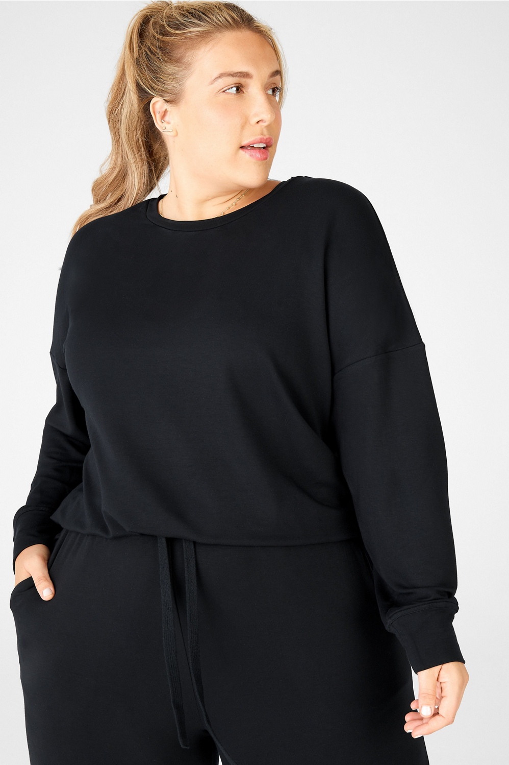 Fabletics Luxe Cinched Pullover Womens plus Size