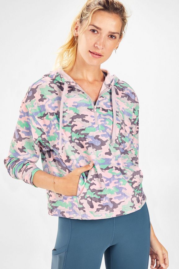 Hallie Cinchable Half Zip Hoodie - Fabletics