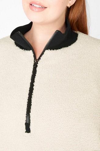 Fabletics Maria shops Polar Fleece Pullover in Brick