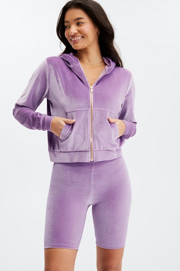 Velour sales hoodie women's