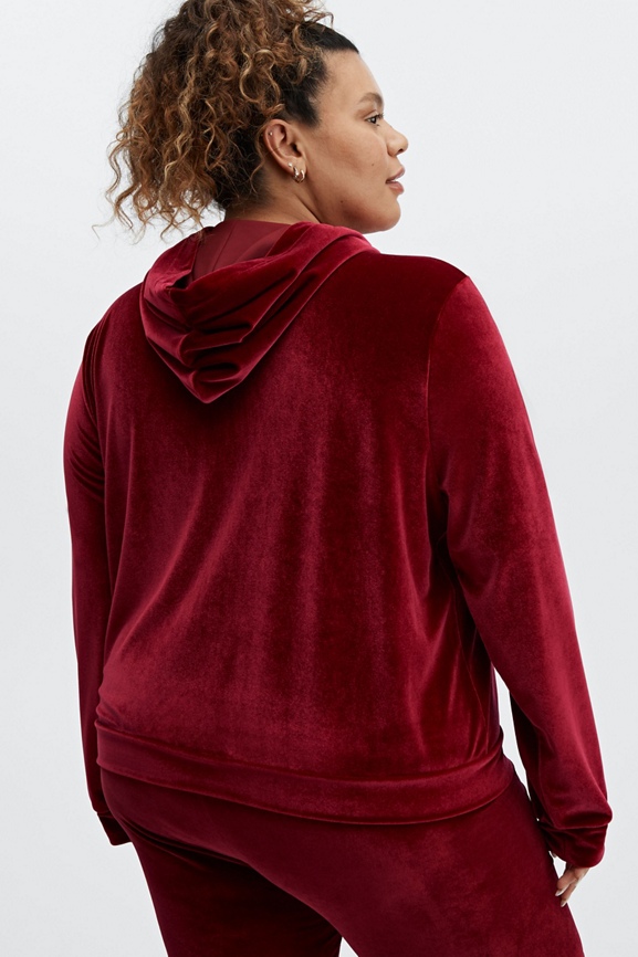 Donna Velour Hoodie - - Fabletics Canada