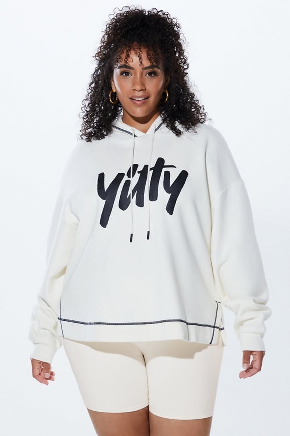 Yitty Major Label EP Hoodie Sweatshirt By Lizzo Fabletics Yellow Large