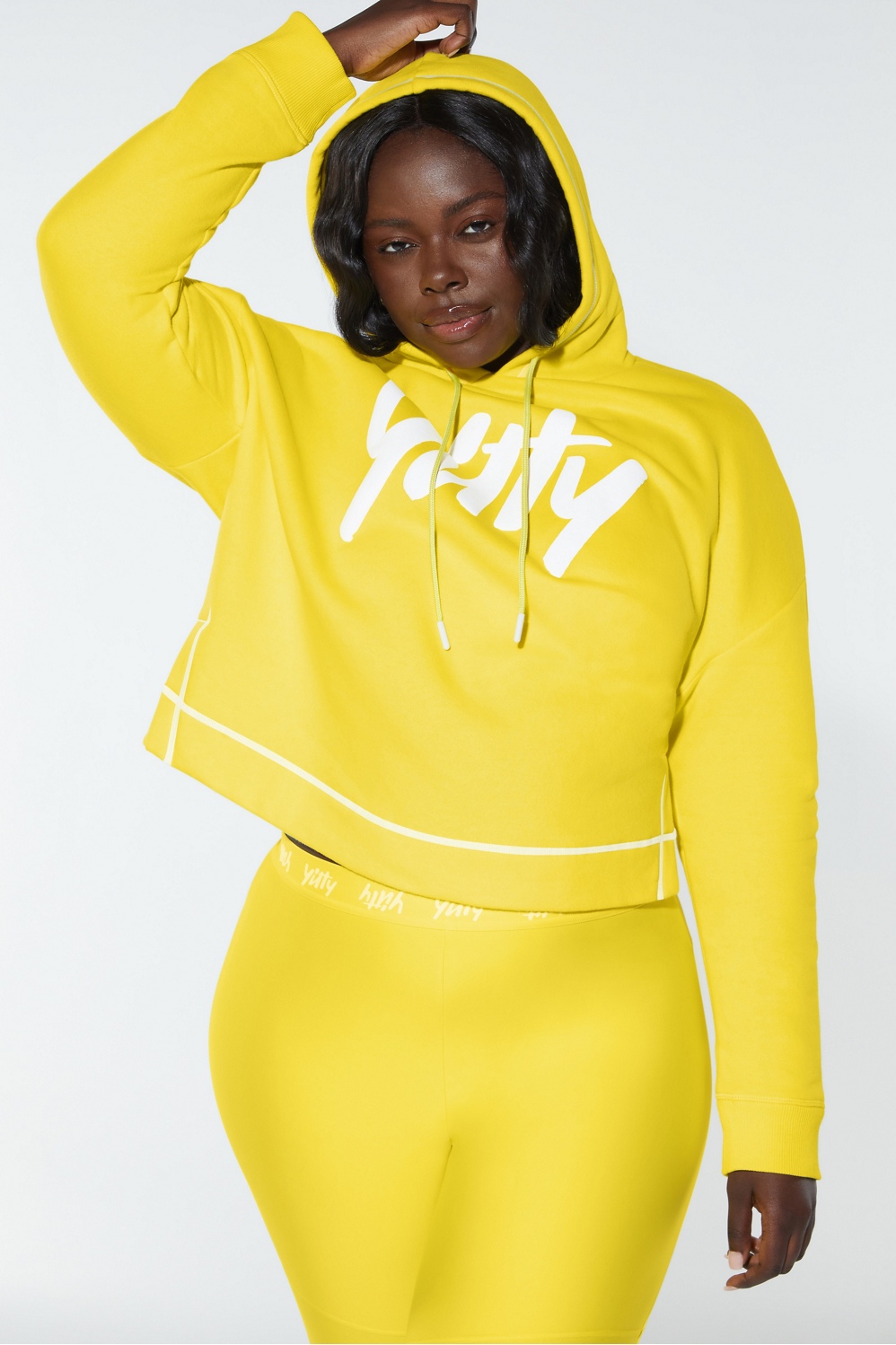 Yellow hoodie online set