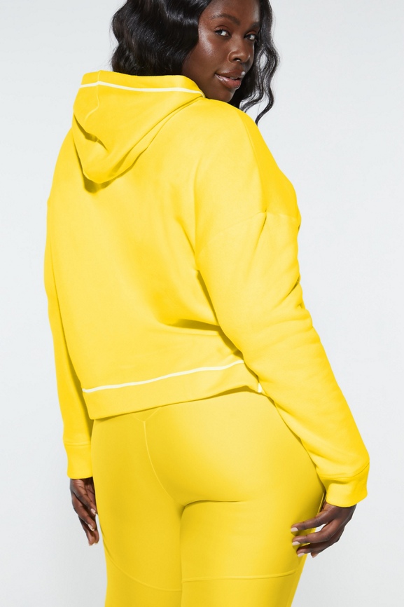 Yellow zip best sale up hoodie