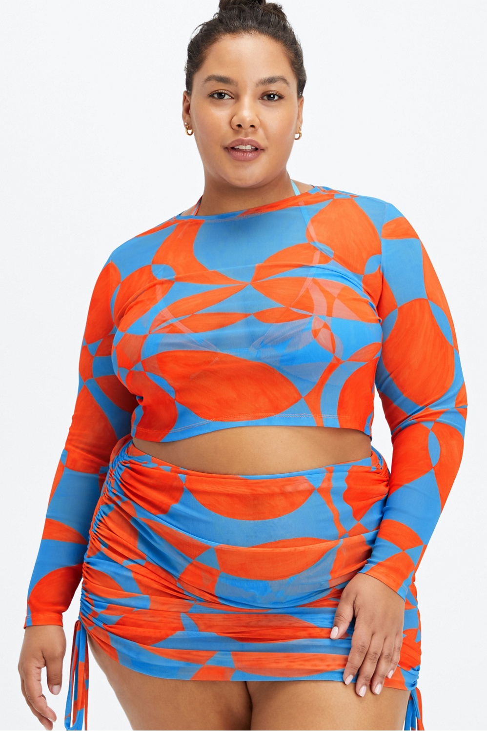 Fabletics Marie Mesh Top Womens plus Size