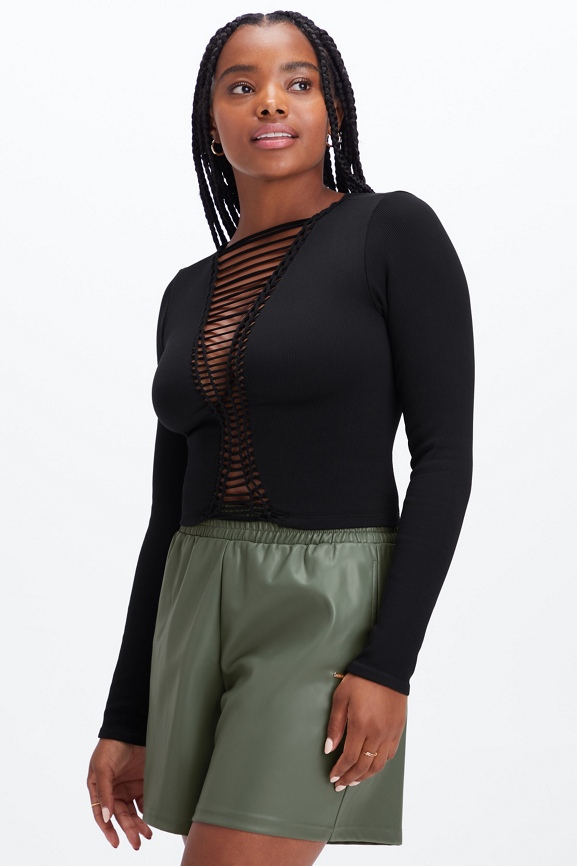 Haut manches longues Ribbed Seamless Fabletics