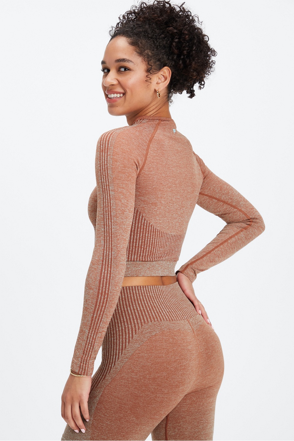 Seamless Long-Sleeve Wrap Top - Fabletics Canada