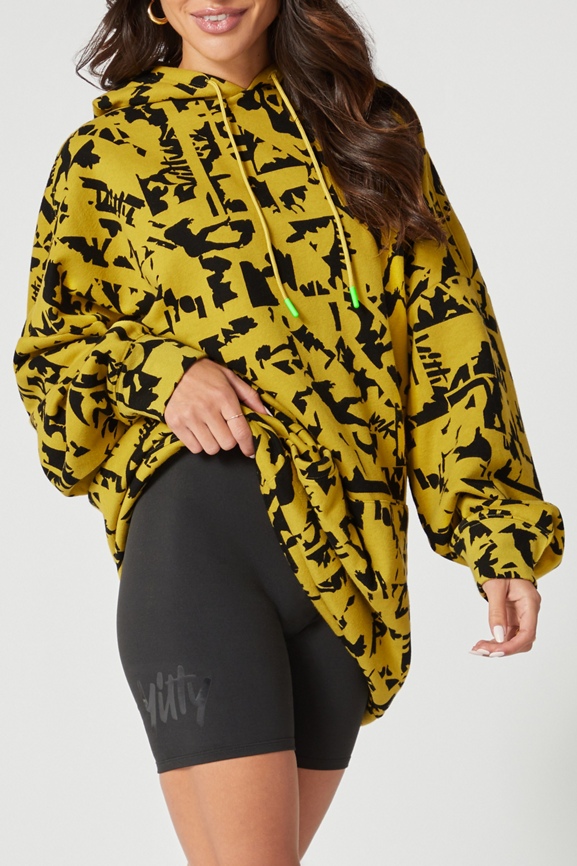 Yitty Major Label EP Hoodie Sweatshirt By Lizzo Fabletics Yellow Large