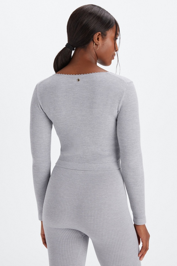 Cable Knit Long-Sleeve Top