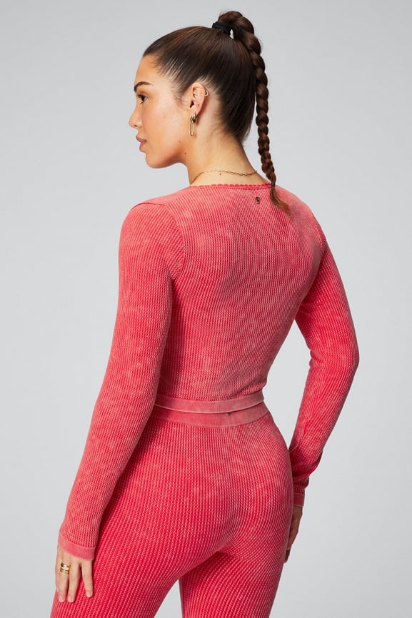 トップス Essential Classic Cable Knit Set Cable Knit Long-Sleeve Top - Fabletics