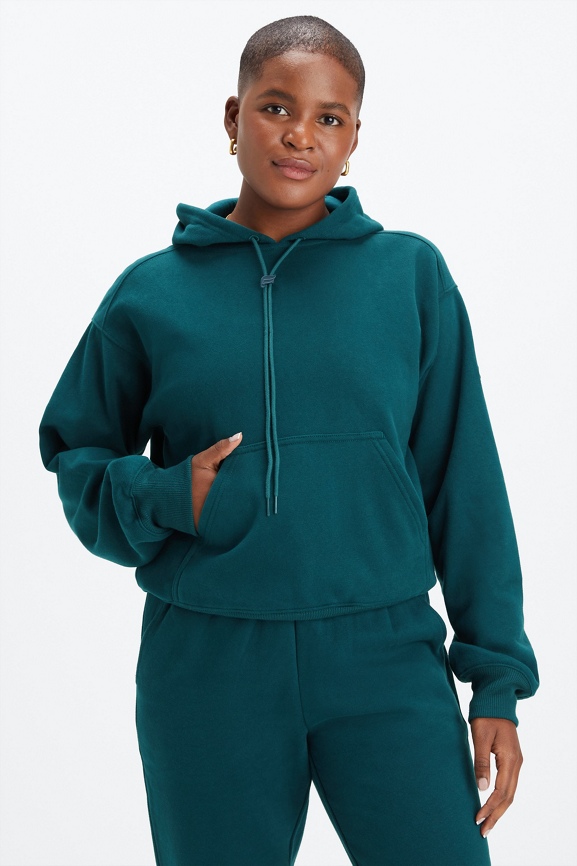 Fabletics Velour Hoodie(M) hot /Jogger (L)