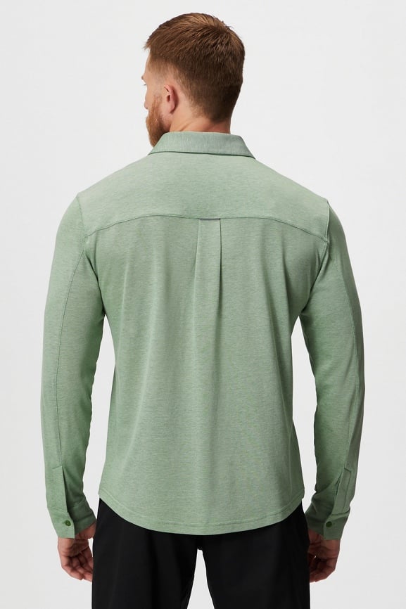 The Dash Long Sleeve Button Up - Fabletics The Dash Long Sleeve Button Up - Fabletics