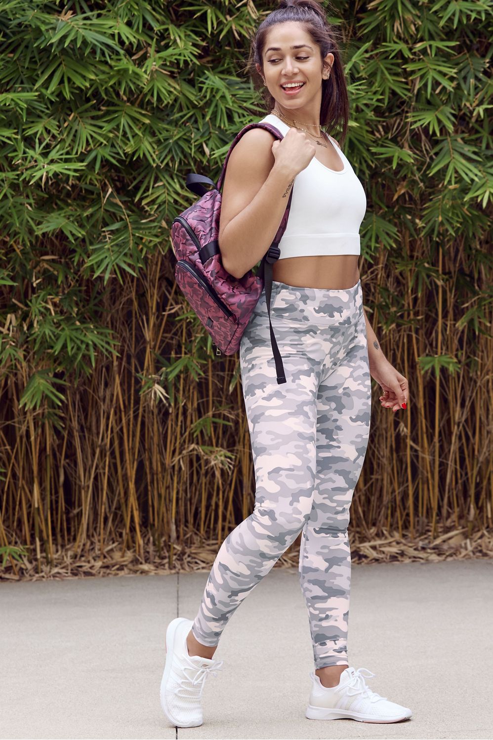 fabletics pink camo leggings