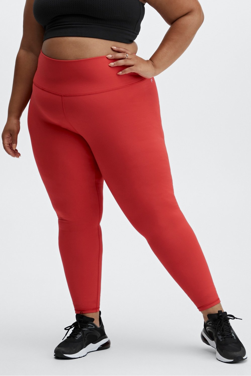 FANTADOOL High Elastic Leggings Pant Women Solid Stretch Compression  Sportswear Casual Yoga Jogging Leggings Pants With Pocket Dark Red L 