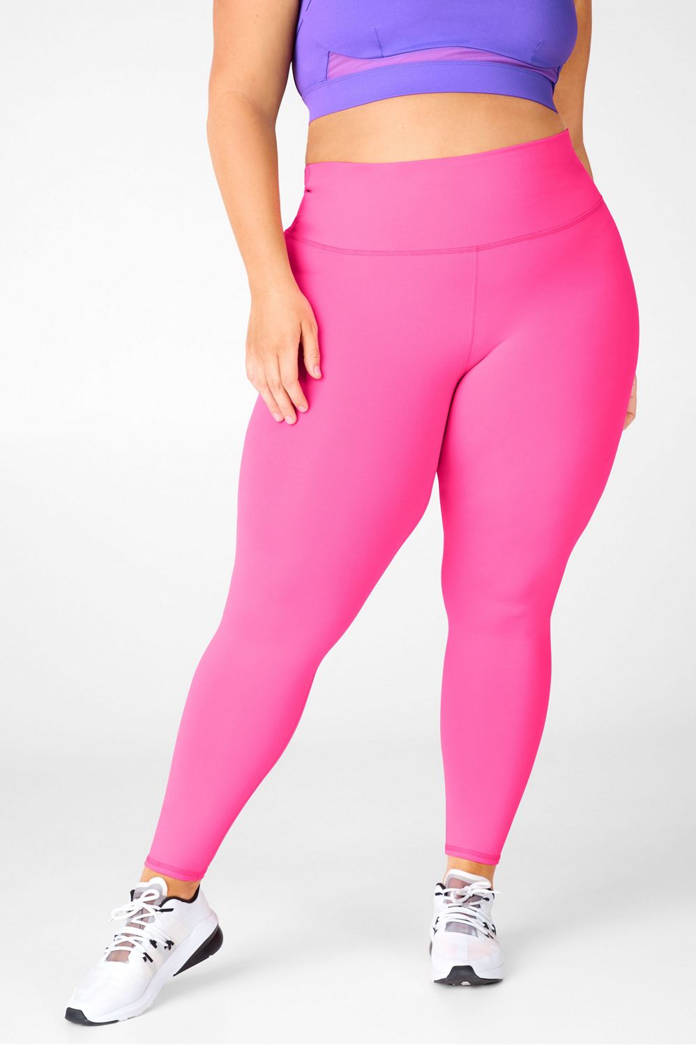 hot pink high waisted leggings