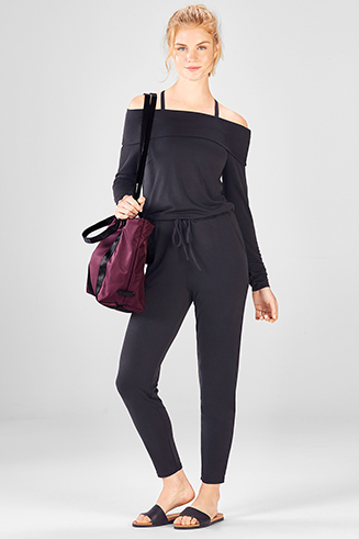 tess off shoulder jumpsuit