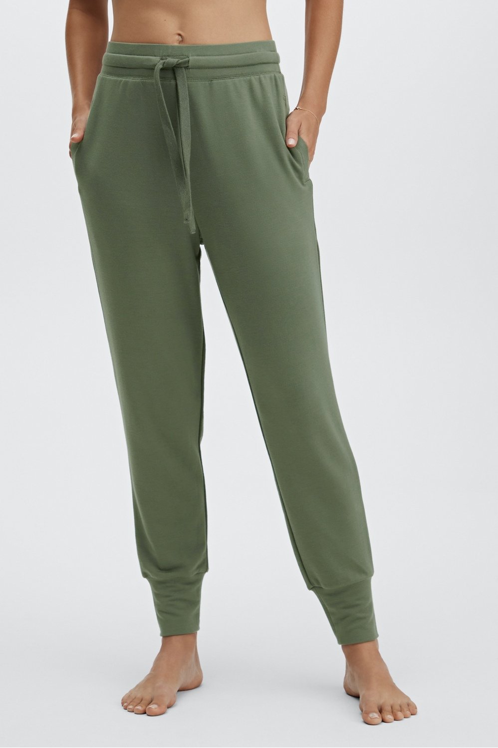 Dustine Quilted Joggers - Olive – The Frankie Shop