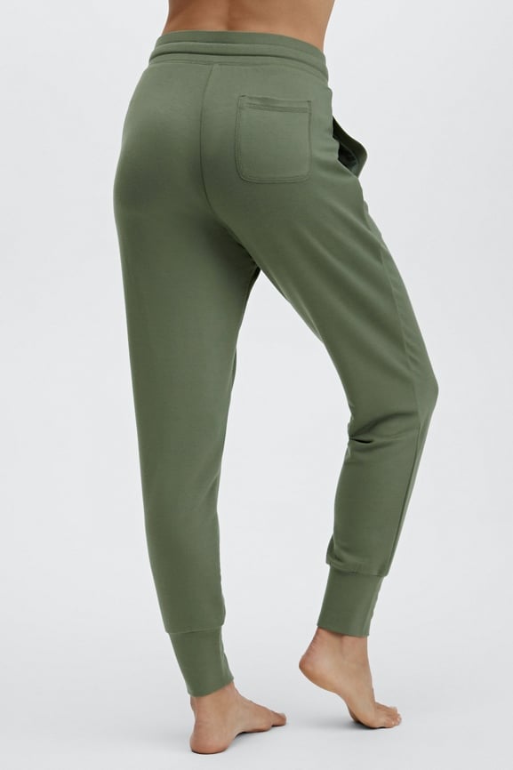 Womens Joggers  The Brushed Terry Joggers Forest Green