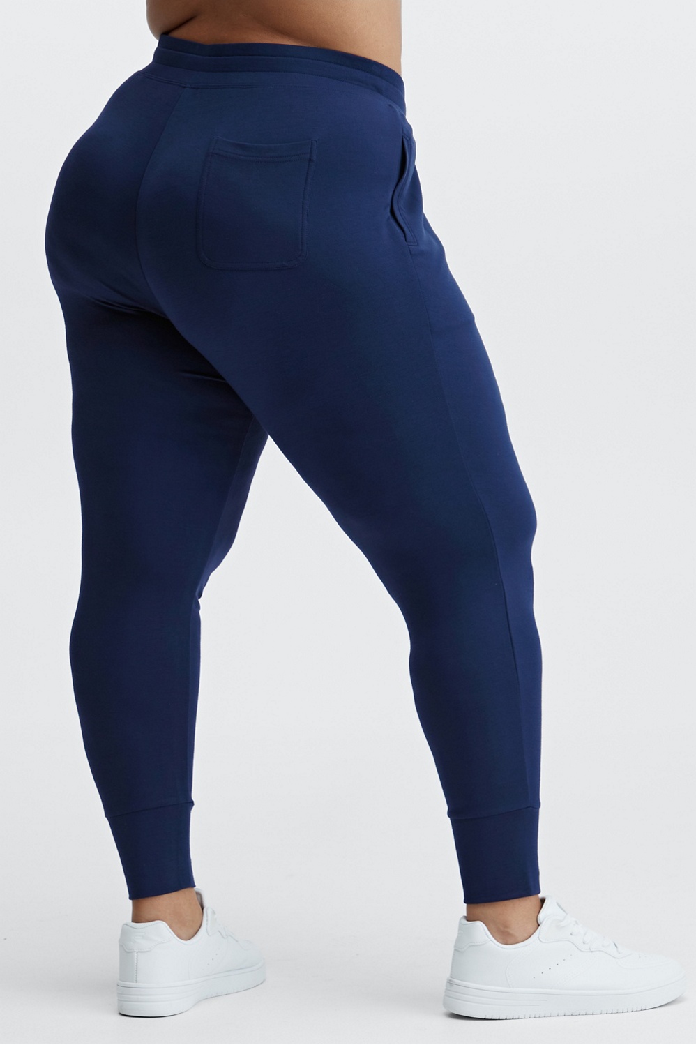 Repose Luxe Fleece Jogger - Navy Blue, Women's Trousers & Yoga Pants