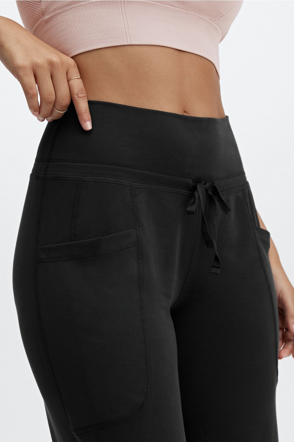 Sleek Knit Drawstring Pant