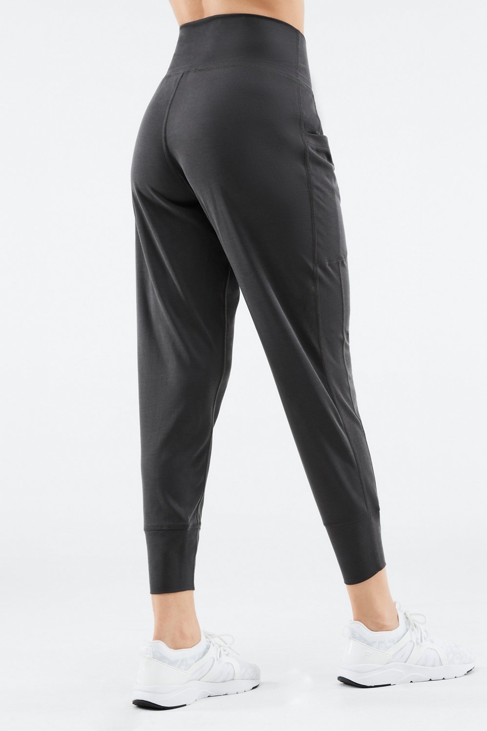 Fabletics Sleek Knit Wide Leg Pant Women's Large Grey Soft Lounge Pant -  $35 - From Megan
