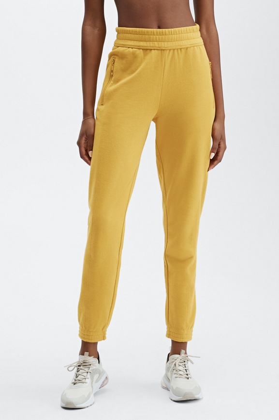 Yellow 2024 jogging bottoms