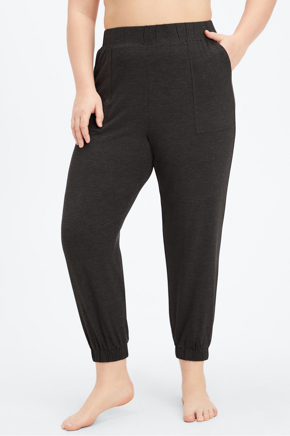 Fabletics RestoreKnit Tapered Lounge Pant Womens plus Size