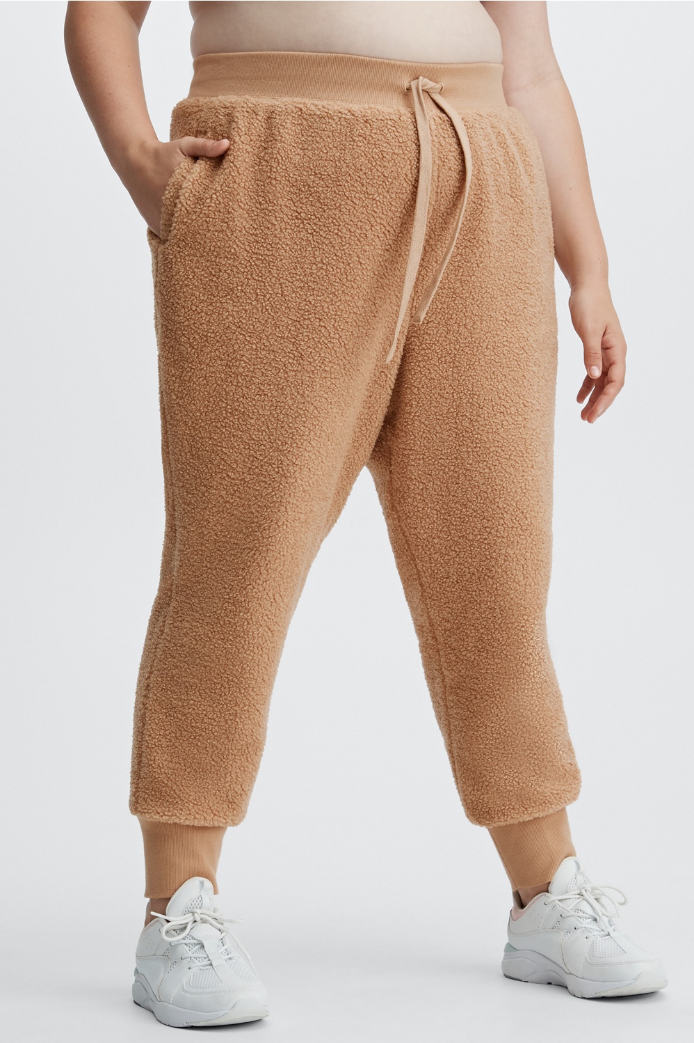 Fabletics Sherpa Luxe Jogger Womens plus Size