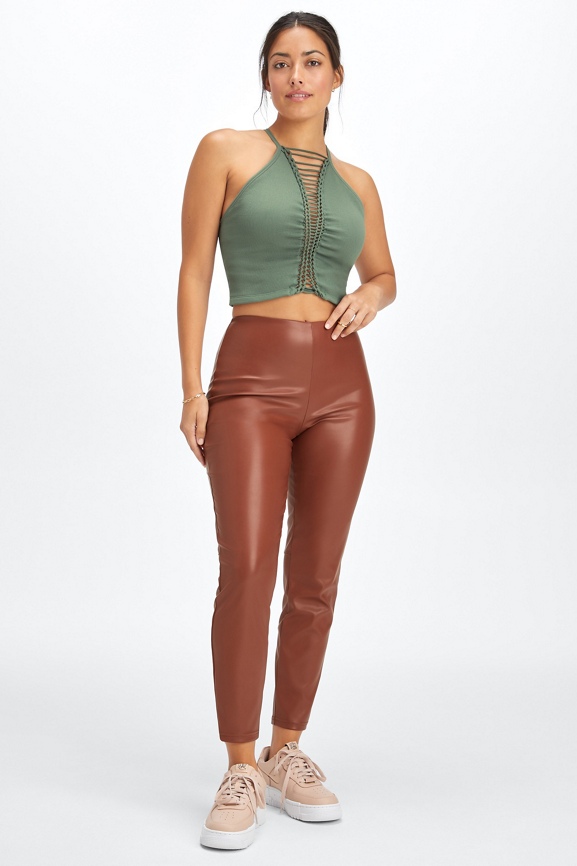 Fabletics faux leather leggings hotsell