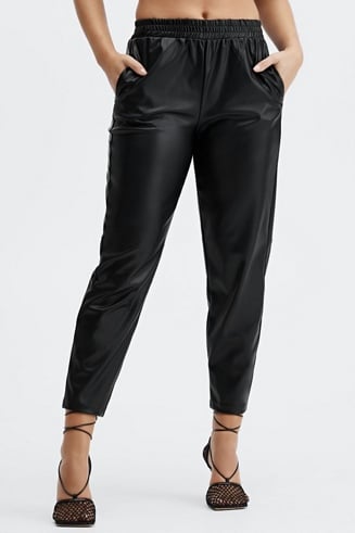 Vegan Leather High-Waisted Short - Fabletics Canada