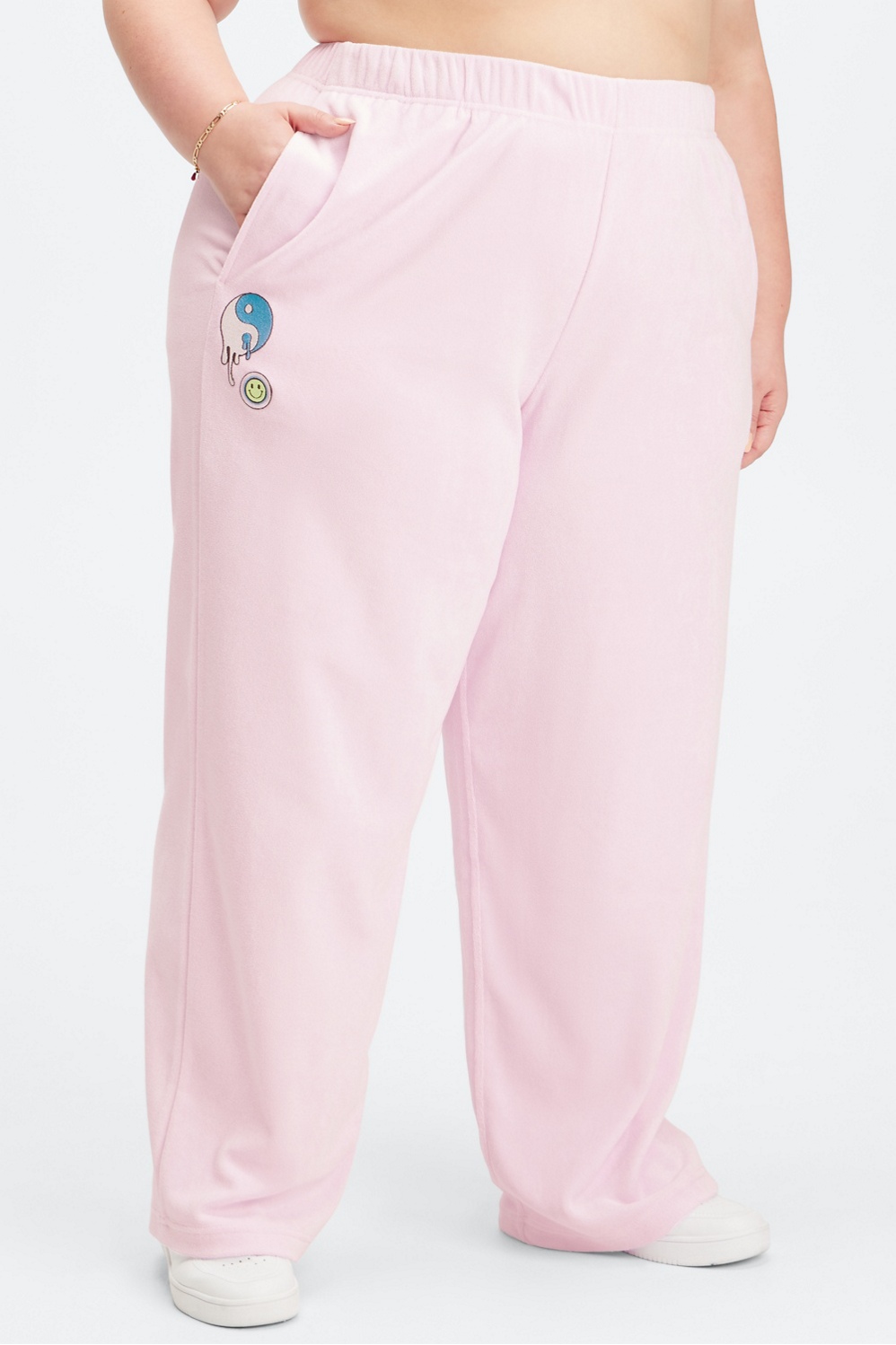 Fabletics Terry Wide Leg Sweatpant Womens plus Size