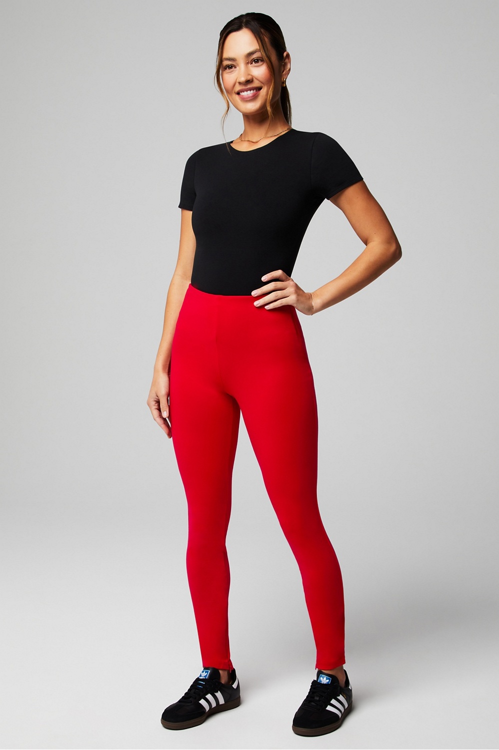 ONLY PLAY Skinny Workout Pants 'LIZ' in Wine Red