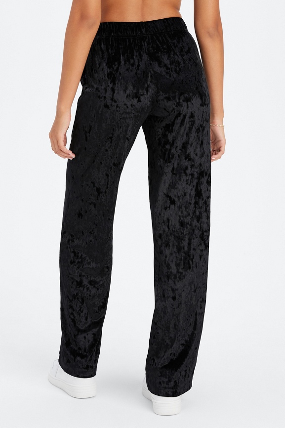 Go-To Crushed Velour Wide Leg Pant - Fabletics