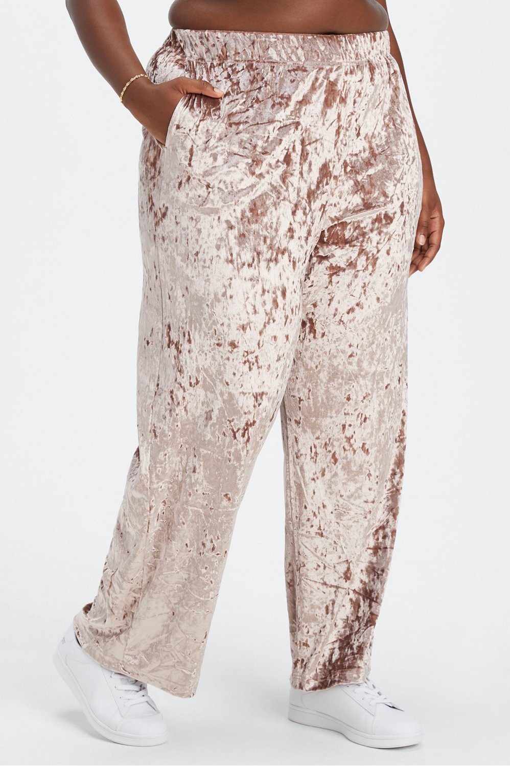 Crushed Velvet Wide Leg Pants in Camel – DawnTayler Boutique