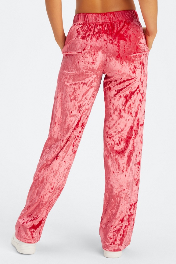 Go-To Crushed Velour Wide Leg Pant